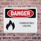 Signmission Combustible Liquids Danger Sign, Plastic, 10in W x 7in L, 2PK OS-2PACK-DS-P-710-L-1072 - alternate 8